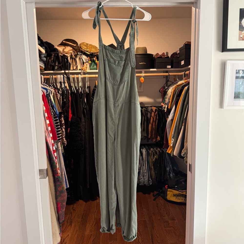 Aerie Sage Green Jumpsuit with Adjustable Straps
